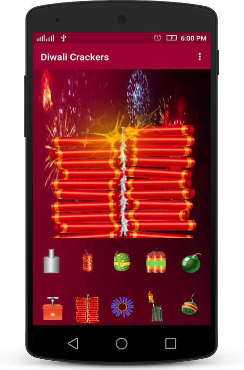 Diwali Crackers V4 - Smartphone Clipart (500x758), Png Download
