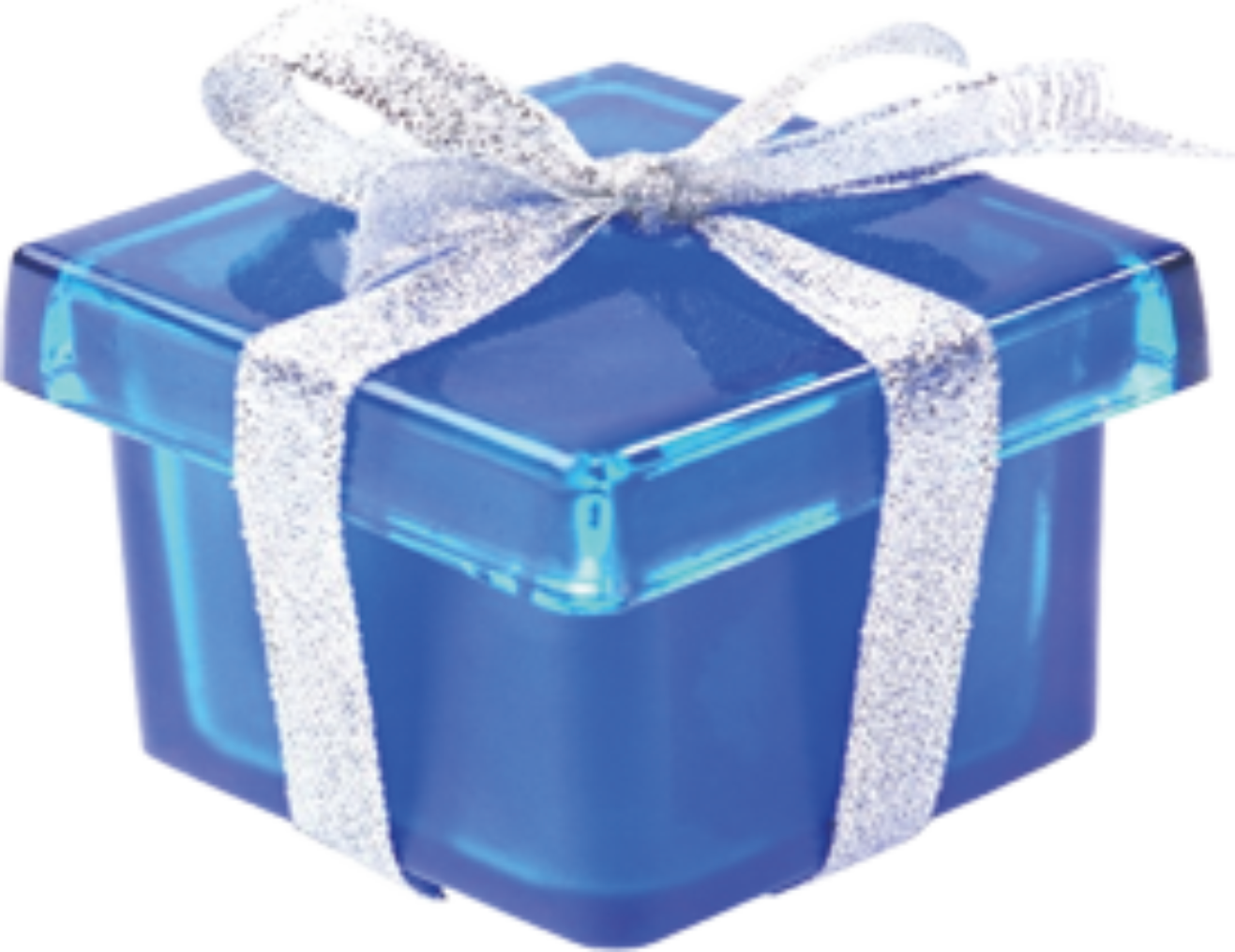 Gift, Birthday, Ribbon, Blue, Box Png Image With Transparent - Hop Qua Dep Clipart (1317x1015), Png Download