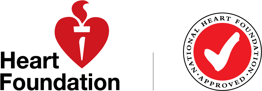 Heart Foundation Tick Clipart (1000x412), Png Download