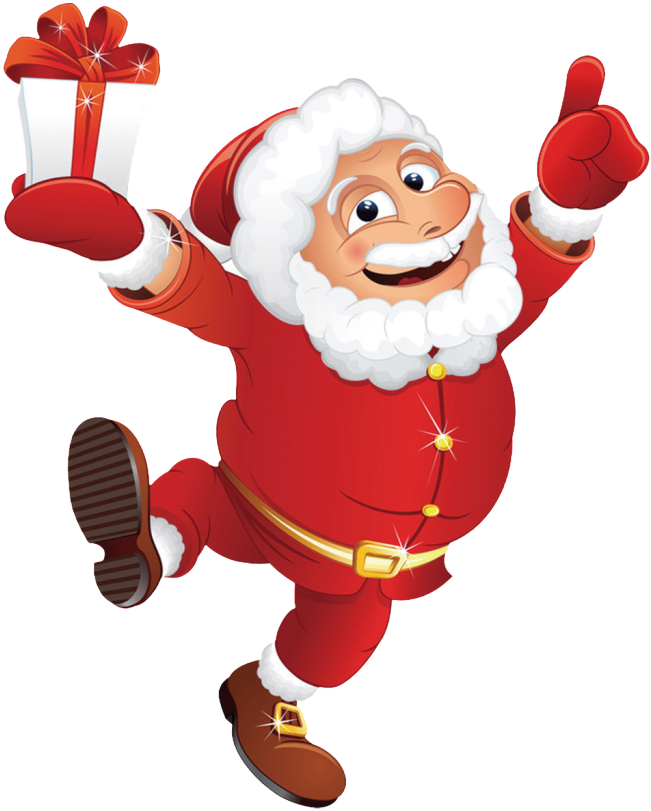 Vector Santa Papa - Funny Santa Vector Clipart (700x908), Png Download