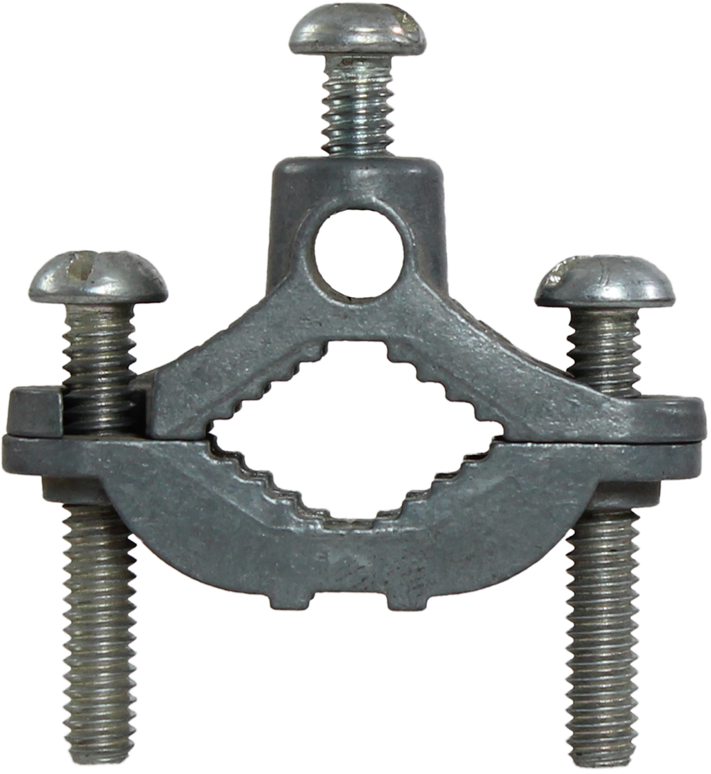 Universal Ground Rod Clamp - F-clamp Clipart (1031x1123), Png Download