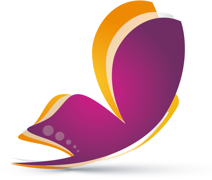 Butterfly Logo Png - Graphic Design Clipart (704x609), Png Download