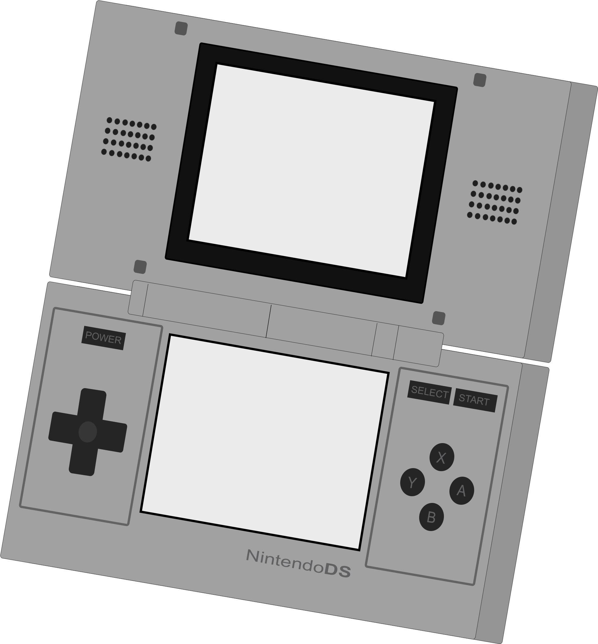3ds Drawing Gameboy - Nintendo Ds Clipart (2065x2237), Png Download