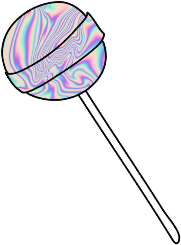 #hologram - Aesthetic Candy Drawing Clipart (1024x1024), Png Download