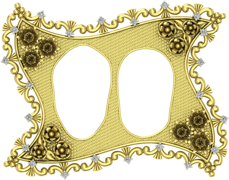 3d Gold Anniversary Gifts For Parents - Brass Clipart (900x900), Png Download