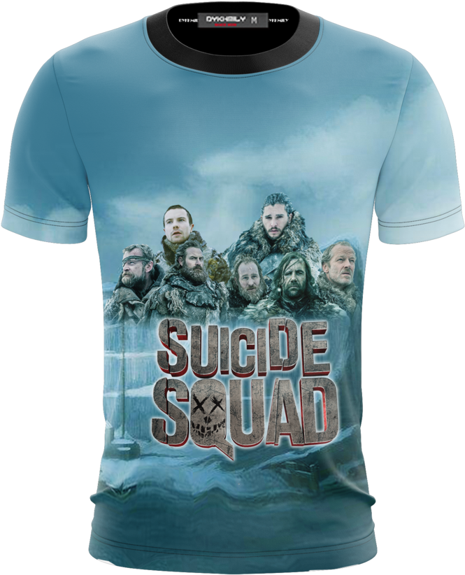 Suicide Squad Game Of Thrones Version Unisex 3d T Shirt - Captain America Clipart (1024x1024), Png Download