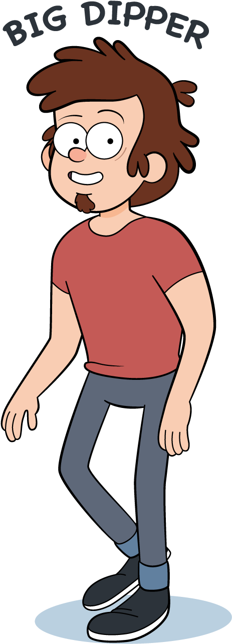 Fan Art Gravity Falls - Cartoon Clipart (550x1414), Png Download