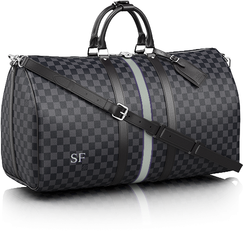 Louis Vuitton Mon Damier Graphite Keepall Bandouliere - Lv Keepall 45 Damier Graphite Clipart (740x560), Png Download