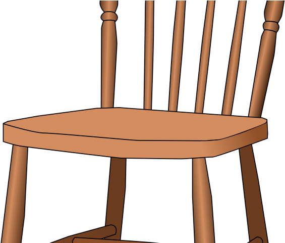 Chair Clipart Thing - Cartoon Wood Chair Png Transparent Png (640x480), Png Download