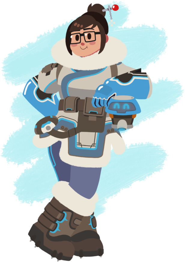 Mei Transparent Character - Overwatch Mei Gif Transparent Clipart (751x1064), Png Download