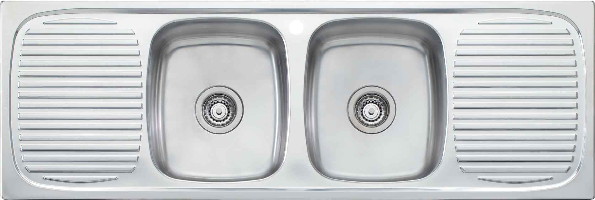 Adjustable Clip Sink - Oliveri Double Sink - Png Download (2000x2000), Png Download