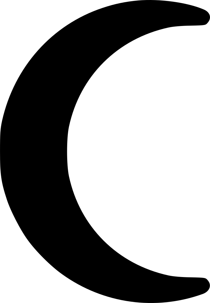 Crescent Vector Svg Clipart (678x980), Png Download
