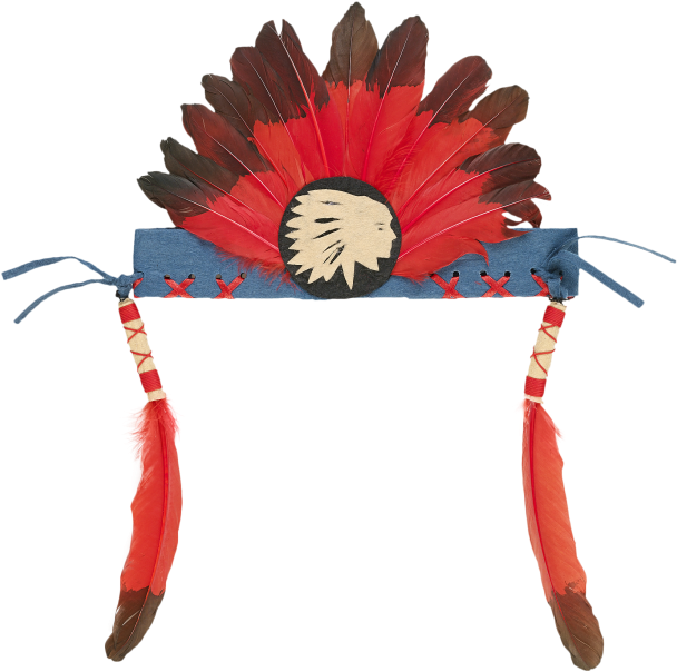Indian Feather Headband Png Clipart (650x866), Png Download