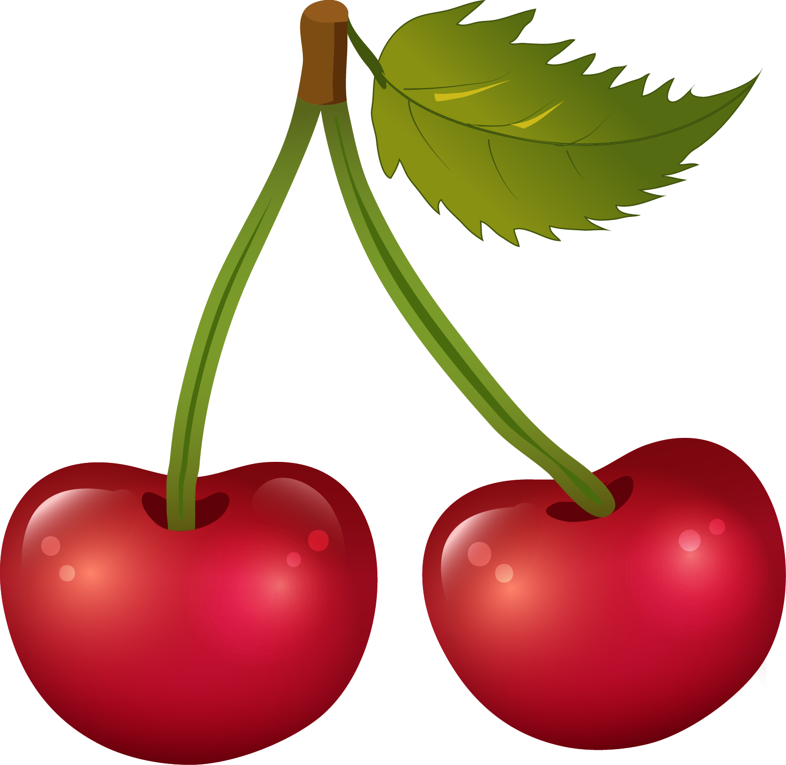 Cherry Clipart Png Image - Cherry Clipart Transparent (1539x1499), Png Download