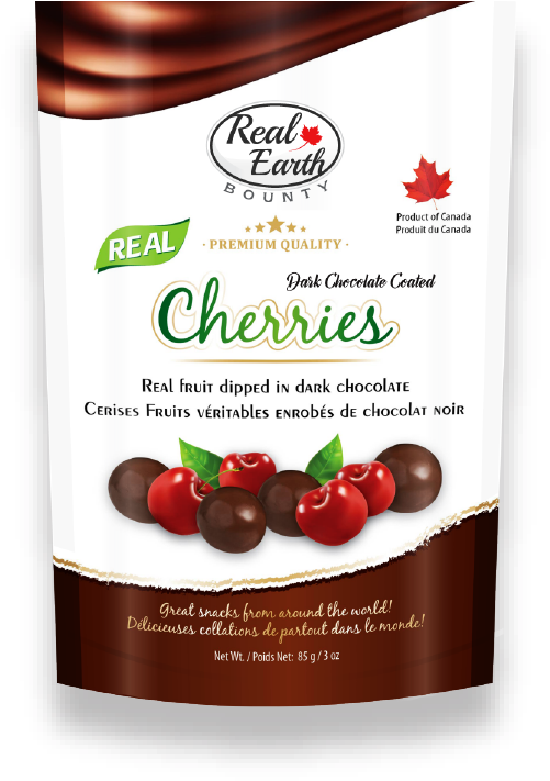 Dark Chocolate Coated Cherries - Chocolate Coated Coffee Beans Clipart (513x721), Png Download