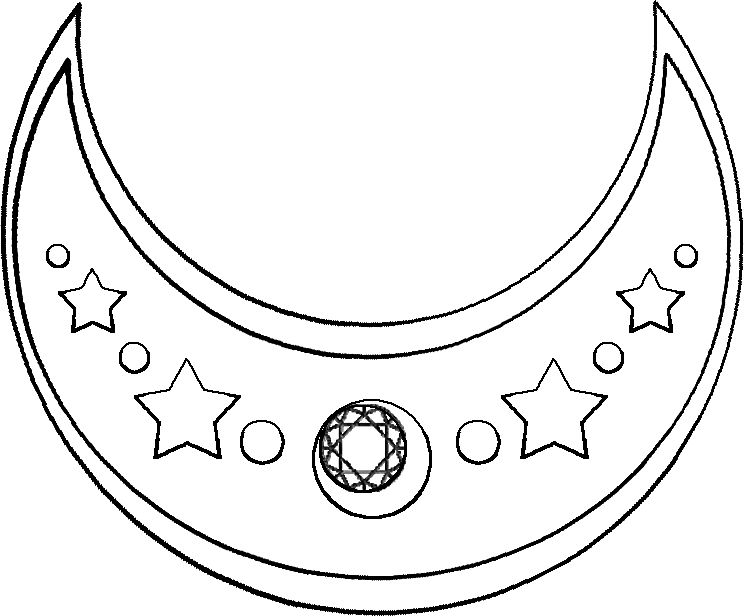 Drawn Moon Crescent - Circle Clipart (744x616), Png Download