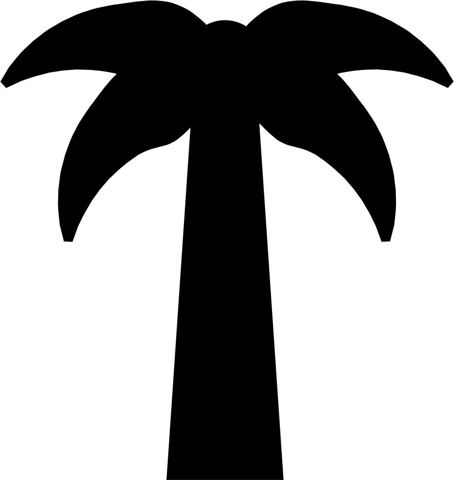 Palm Tree Icon Png Clipart (928x981), Png Download