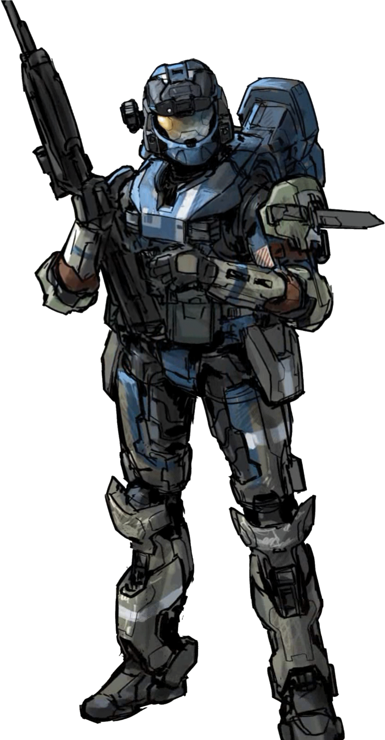 Download Halo Reach Spartan Concept Art , Png Download - Halo Reach