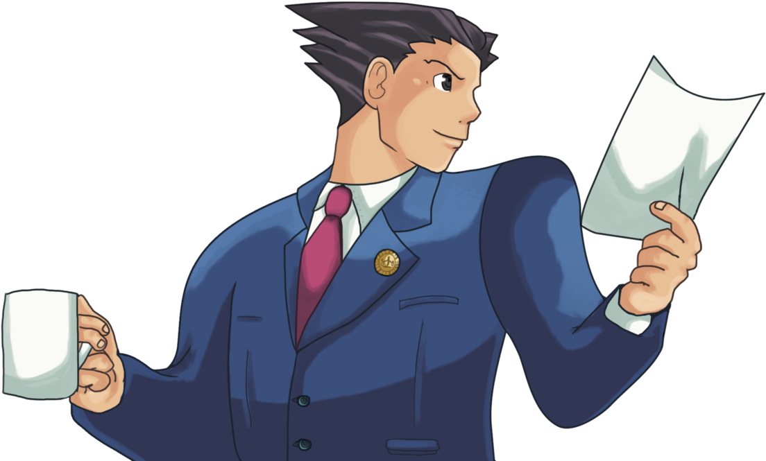 Phoenix Wright - Phoenix Wright Png Clipart (1143x698), Png Download