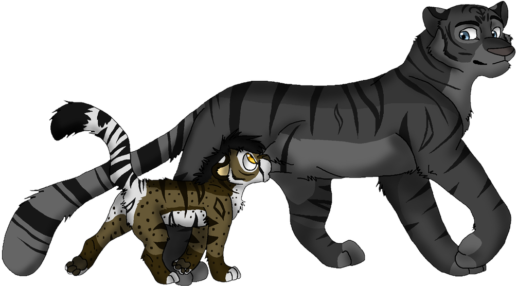 Footsteps Drawing Animated - Anime Leopard Clipart (1024x581), Png Download
