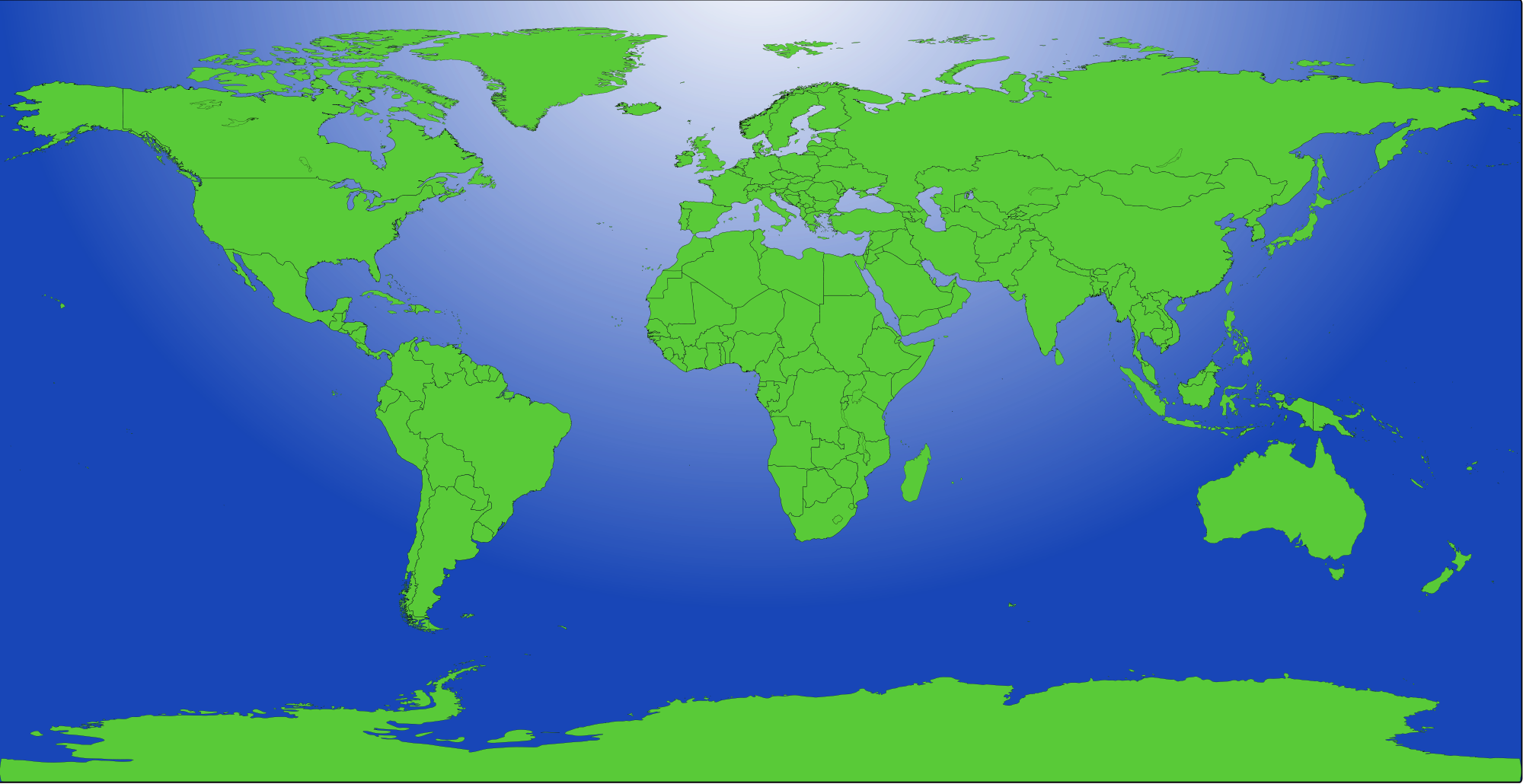 File Blank Us Map Mainland With No States Wikimedia - World Population Density 1900 Clipart (2000x1030), Png Download
