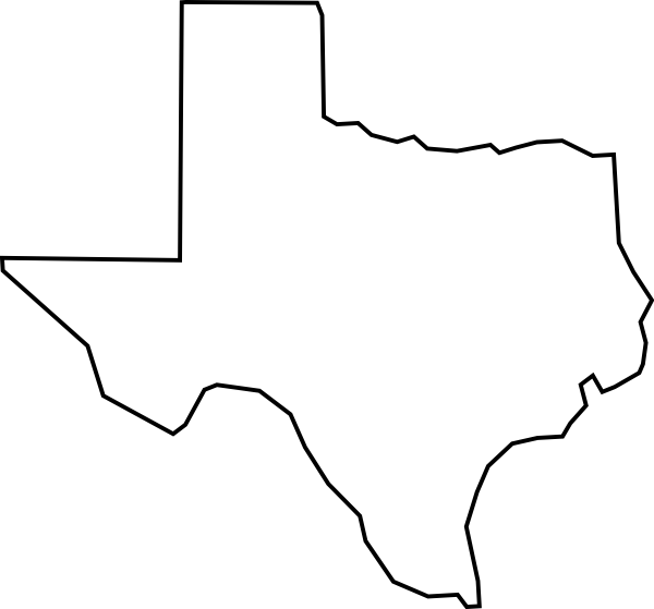 White State Of Texas Clipart (600x559), Png Download