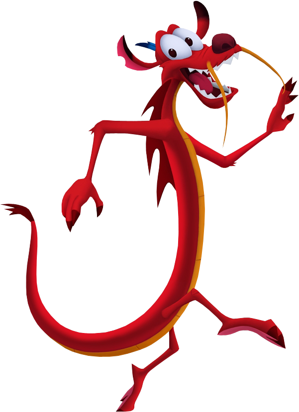 Kingdom Smarts On Twitter - Kingdom Hearts Mushu Clipart (683x899), Png Download