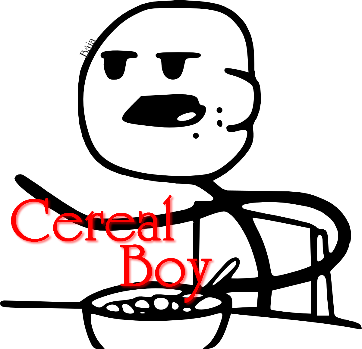 Png-čka S Meme Postavičkama - Transparent Cereal Guy Clipart (1201x1158), Png Download