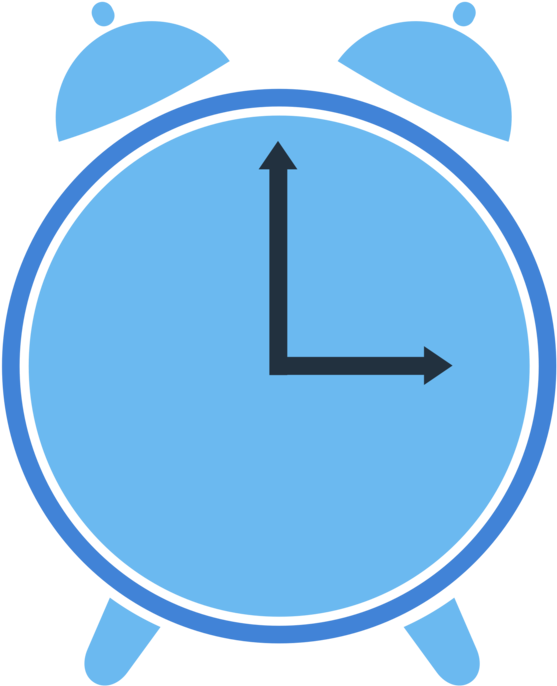 Alarm Clocks Computer Icons Jam Dinding Icon Design - Blue Clock Icon Png Clipart (640x750), Png Download