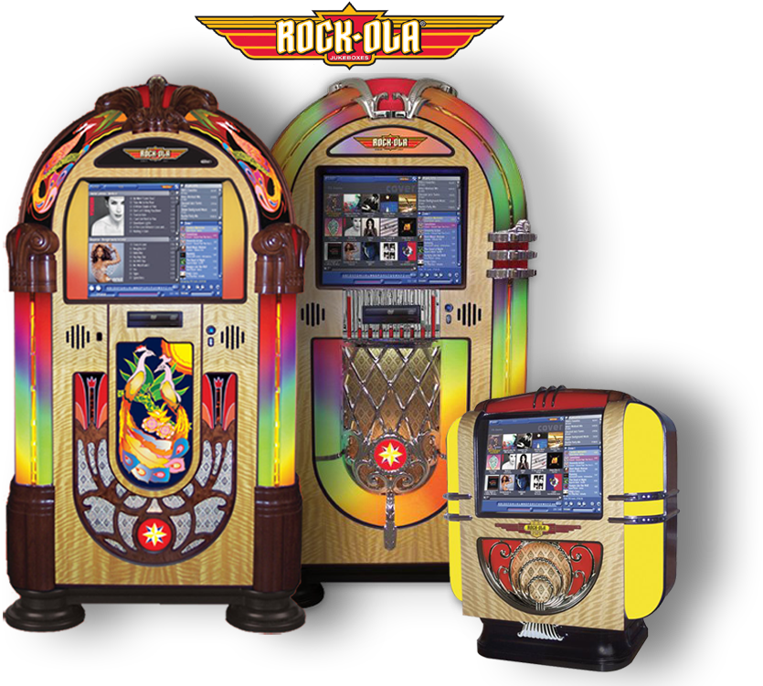 Showroom Rock Ola Digital Jukeboxesy - Rock Ola Digital Clipart (835x751), Png Download