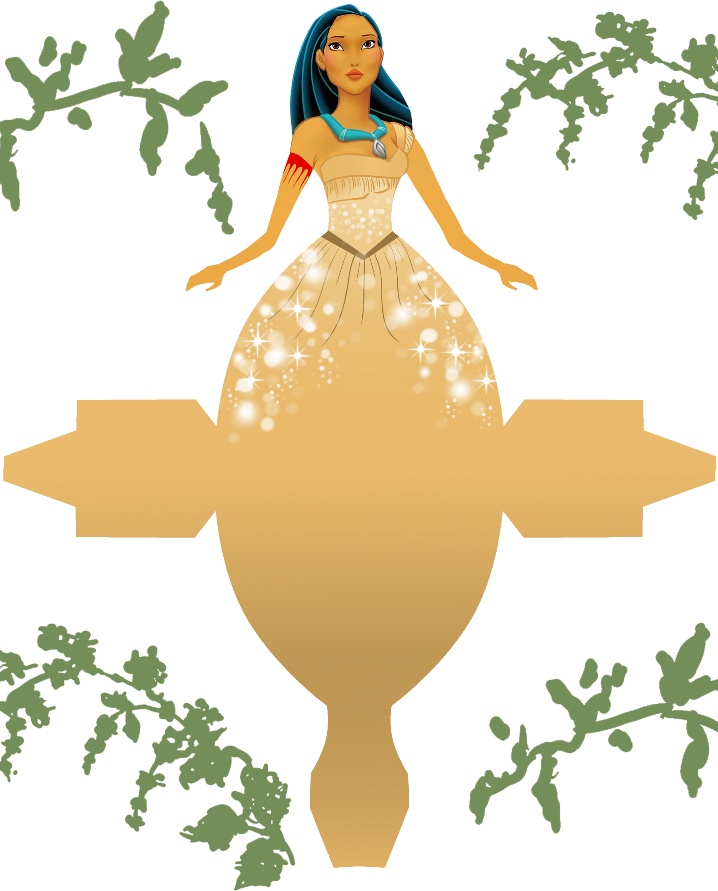 Free Printable Disney Princess Box - Disney Princess Clipart (2292x3000), Png Download