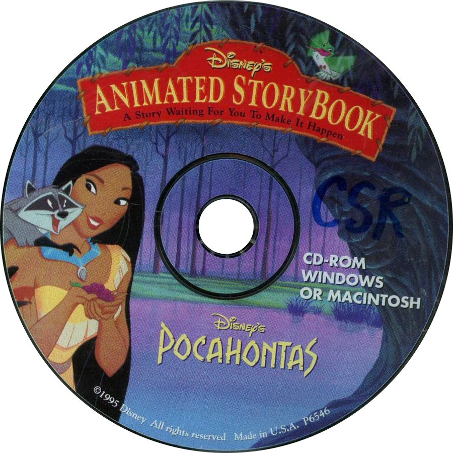 Disney's Animated Storybook - Pocahontas Disney Clipart (900x900), Png Download