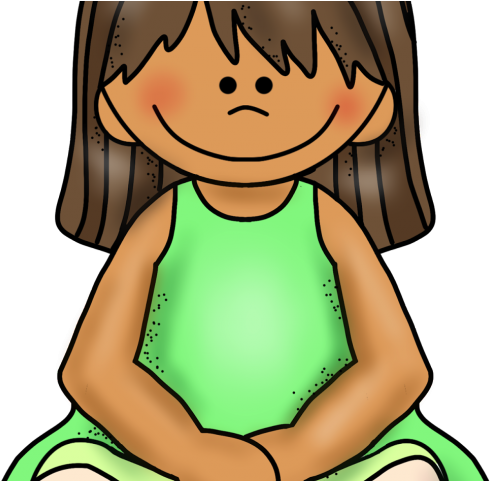 Clipart Of Girl Sitting Crisscross - Sitting Criss Cross Applesauce Clipart - Png Download (640x480), Png Download