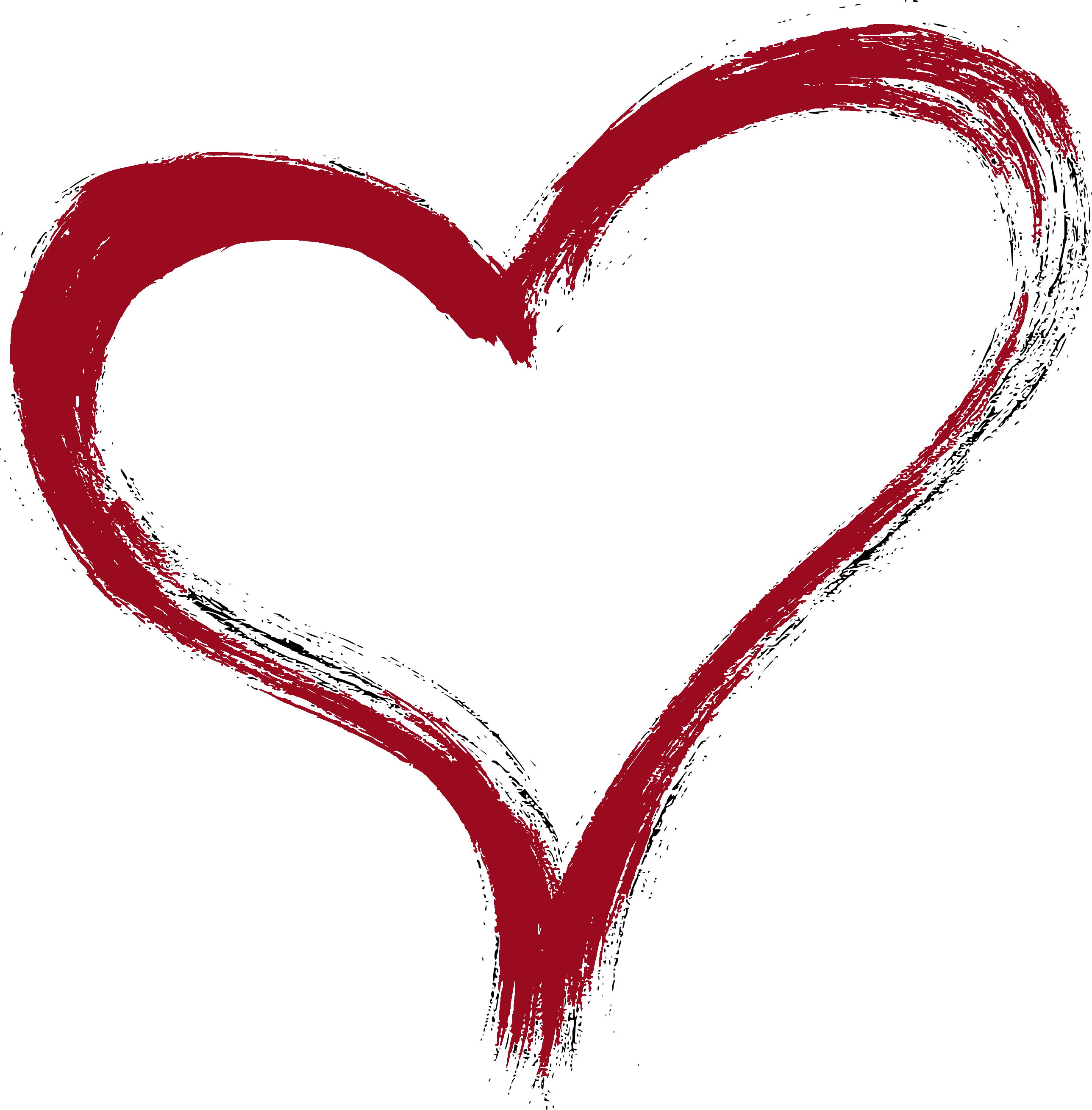 Auditions - Transparent Heart Paint Png Clipart (2577x2620), Png Download