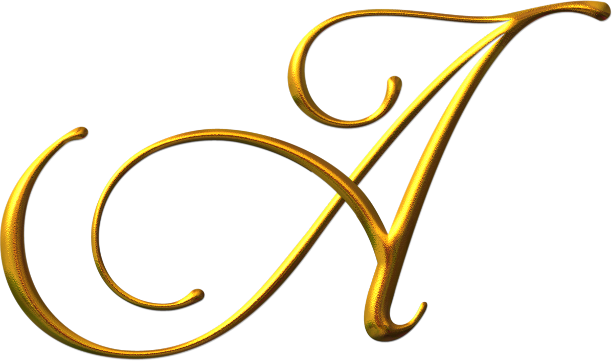 Letras Png - Letra A Dorada Png Clipart (1197x707), Png Download