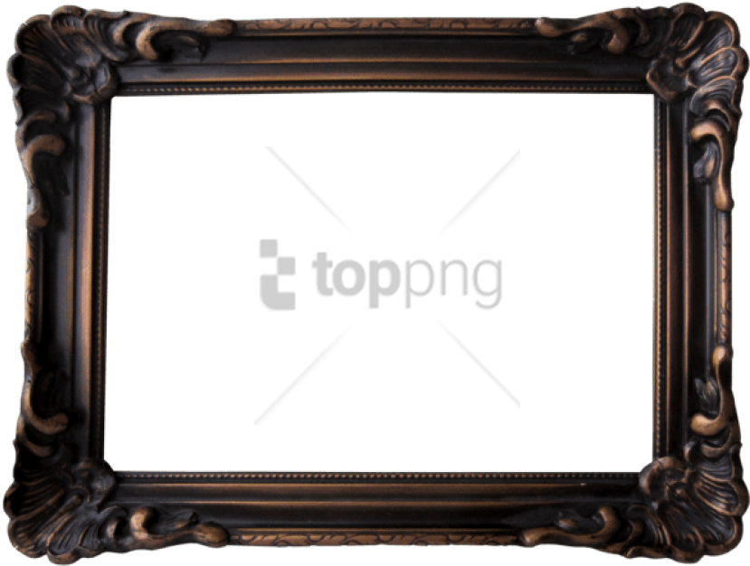 Free Png Old Wooden Frame Png Png Image With Transparent - Portable Network Graphics Clipart (850x635), Png Download
