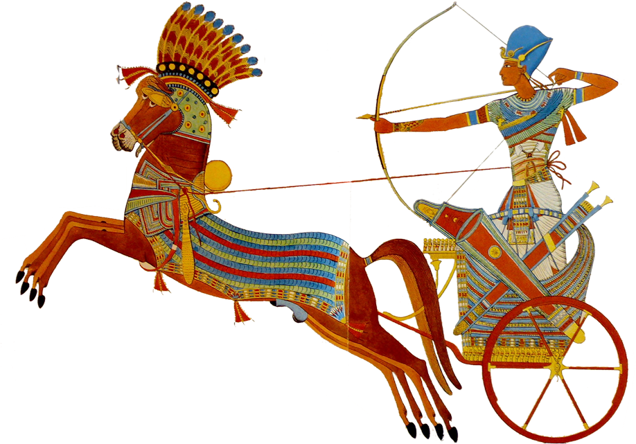 Chariot Drawing Egyptian - Ancient Egypt Chariot Clipart (950x684), Png Download