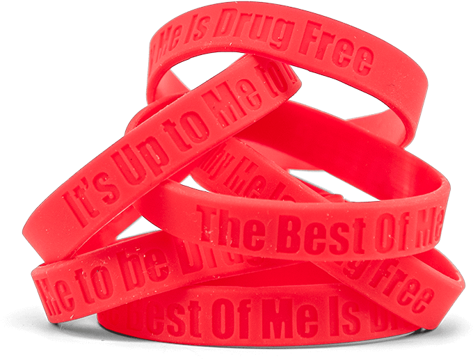 Red Ribbon Week Bracelet - Red Ribbon Week Bracelets Clipart (680x516), Png Download
