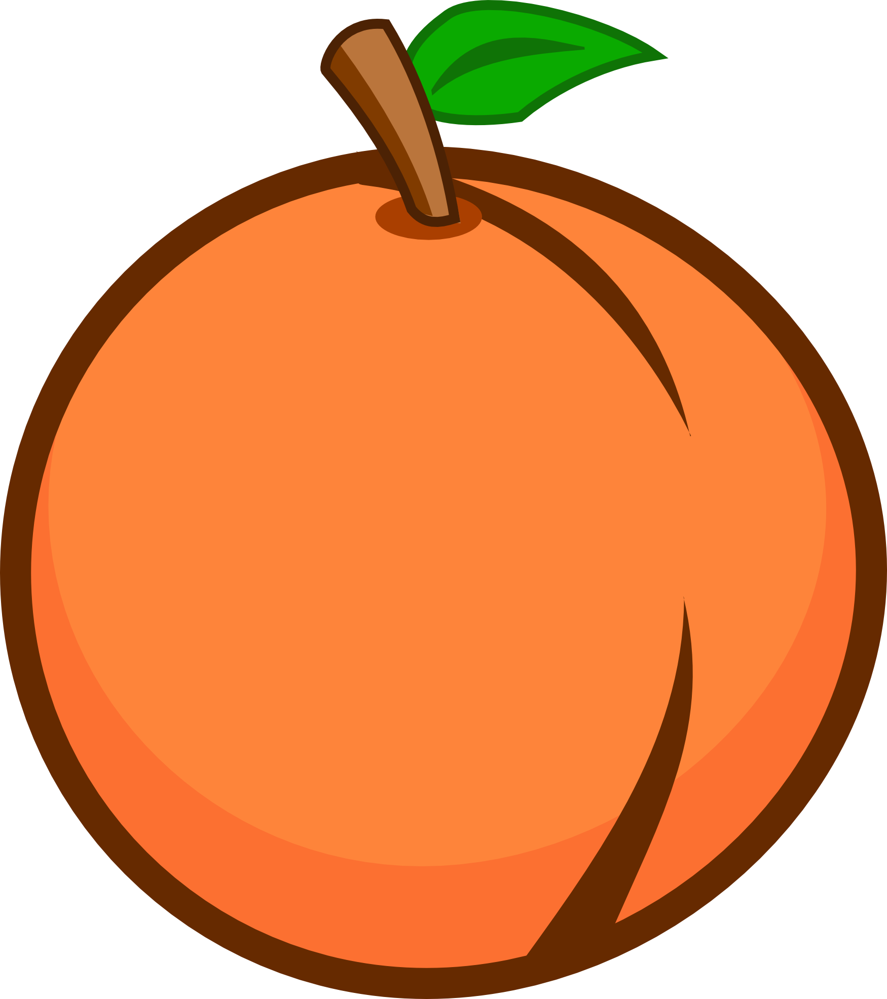 Peach Design For Games - Grow Png Clipart (1750x1972), Png Download