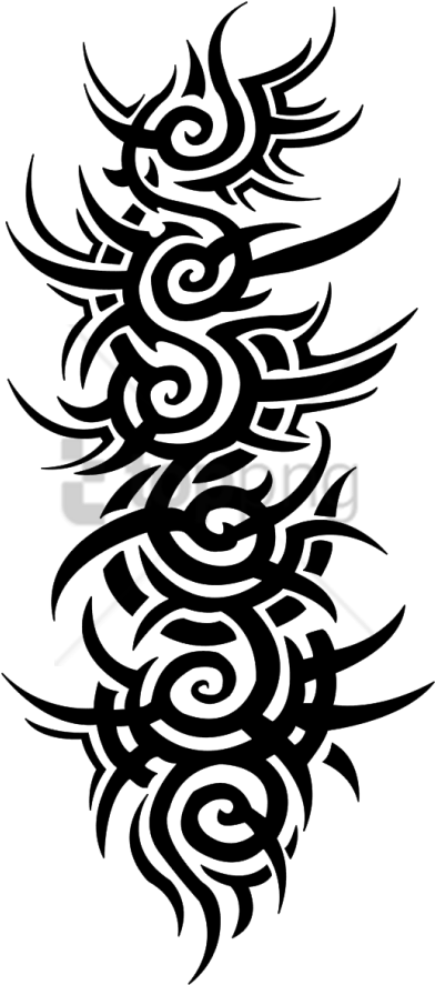 Free Png Gothic Tattoo Vertical Png Image With Transparent - Transparent Tattoo Png Clipart (392x887), Png Download