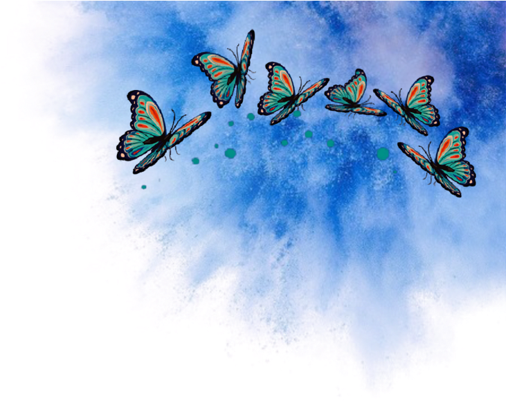 Png Butterflys Schmetterling Explosion Blau Wolke , - Lycaenid Clipart (731x579), Png Download