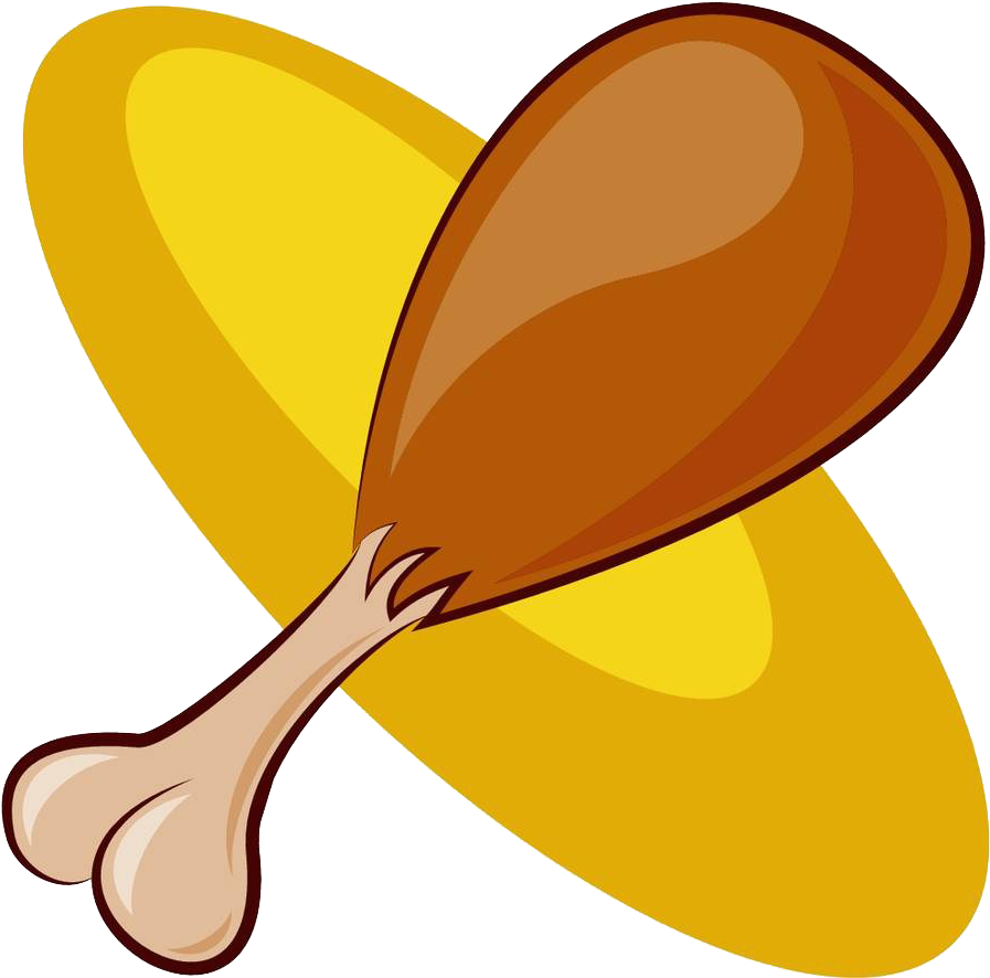 Boy Roast Hand Png - Pierna De Pollo Animada Clipart (1000x1000), Png Download
