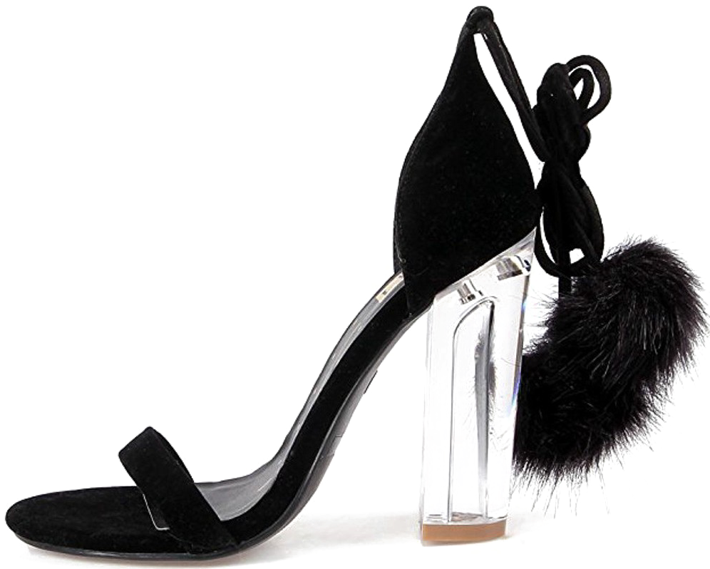 Black Heels Png Pic - Sandal Clipart (1003x821), Png Download