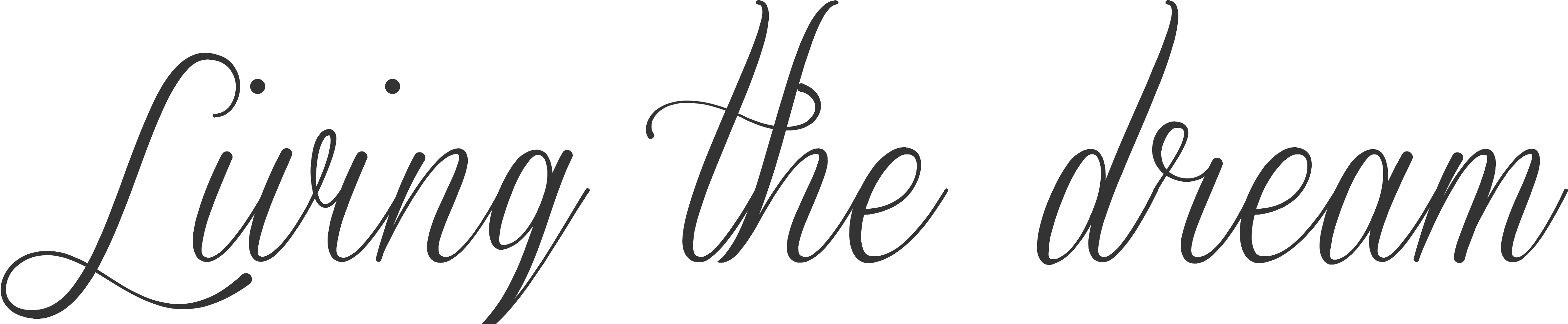 Trendy Live The Dream Tattoo - Living The Dream Tattoo Clipart (4828x1174), Png Download