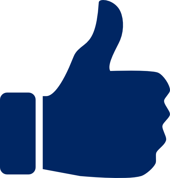 Blue Thumbs Up Icon Svg Clip Arts 570 X 597 Px - Thumbs Up Vector Gif - Png Download (570x597), Png Download