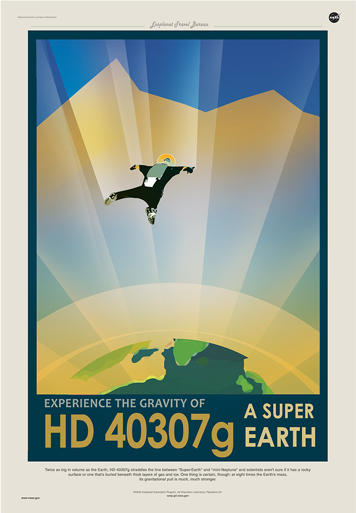 Base Jumping On Hd 40307g - Art Deco Nasa Posters Clipart (1600x1000), Png Download