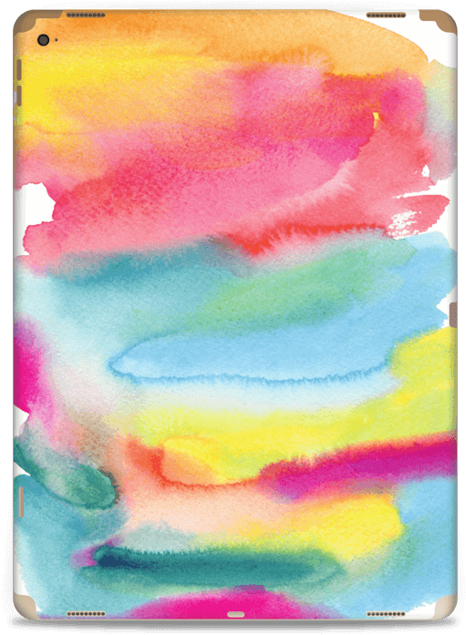 Color Explosion Skin Ipad Pro - Watercolor Paint Clipart (584x800), Png Download
