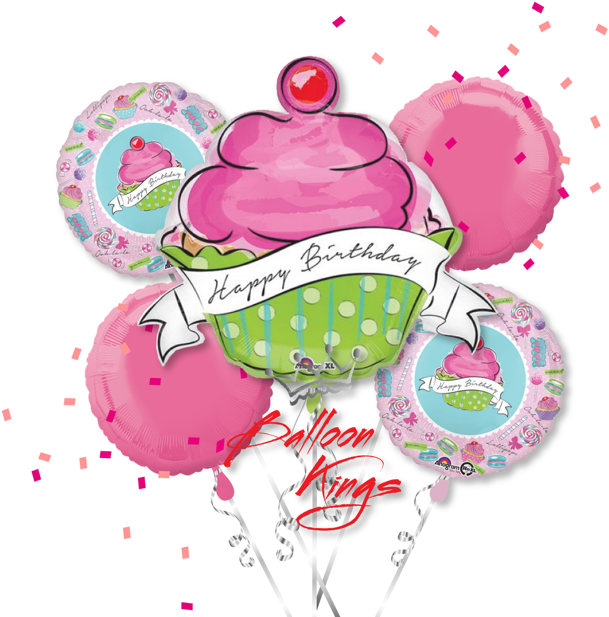 Balloon Clipart Cupcake - Illustration - Png Download (1280x1280), Png Download