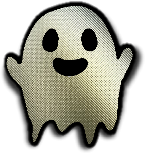 Ghost Spirit Spooky Halloween Haunted Gold Aesthetic Clipart (595x595), Png Download
