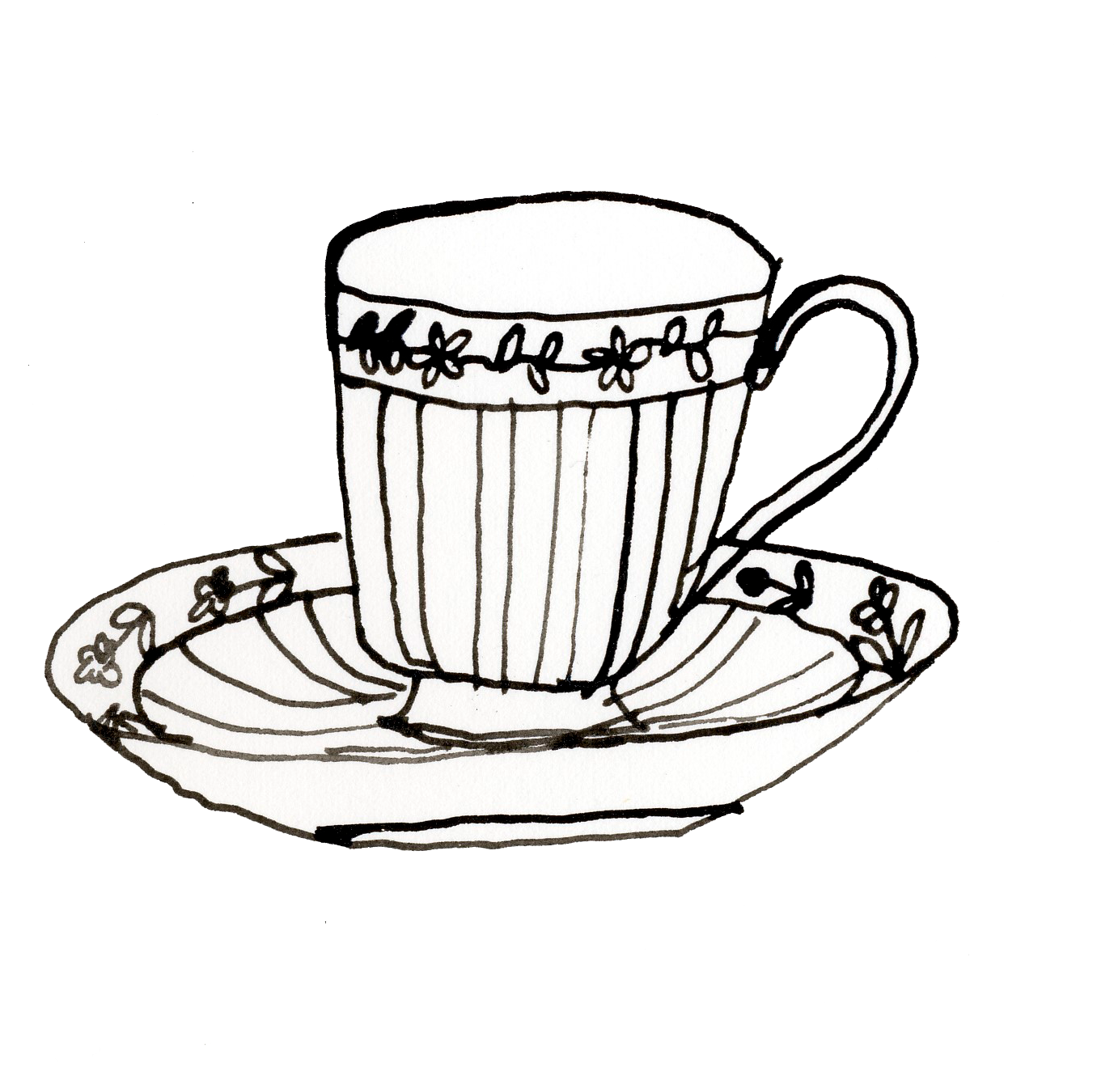 90s Cup Png - Coffee Cup Clipart (1476x1407), Png Download